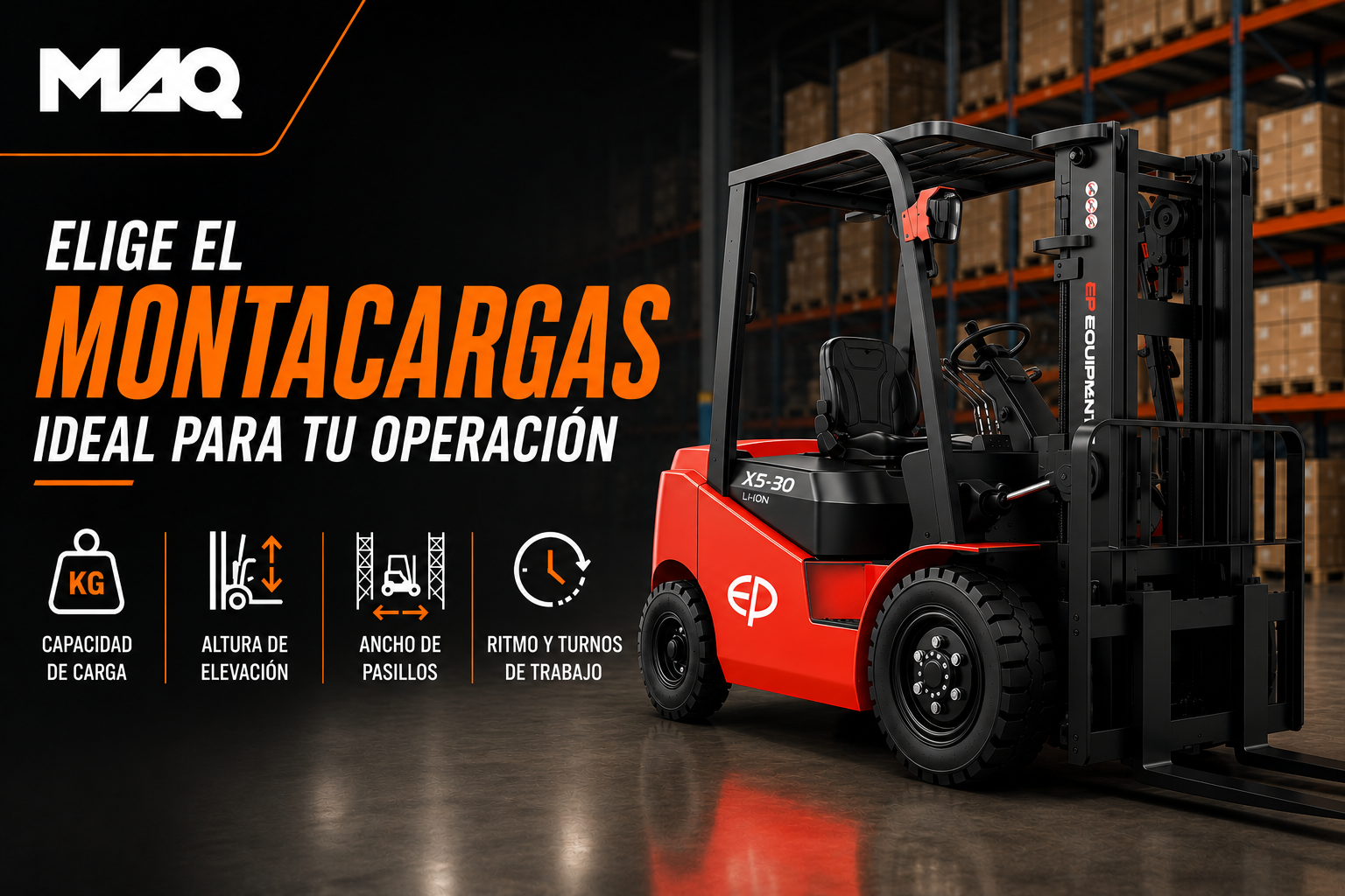 Cómo elegir un montacargas según su capacidad de carga